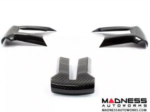 Ford Mustang Carbon Fiber Steering Wheel Trim - Carbon Fiber (2010-2014) Ford Mustang Carbon Fiber Steering Wheel Trim - Carbon Fiber (2010-2014)